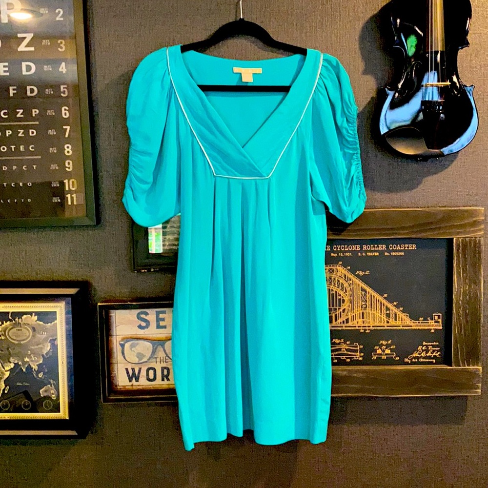 Tiffany Blue 100% Silk Cocktail Dress